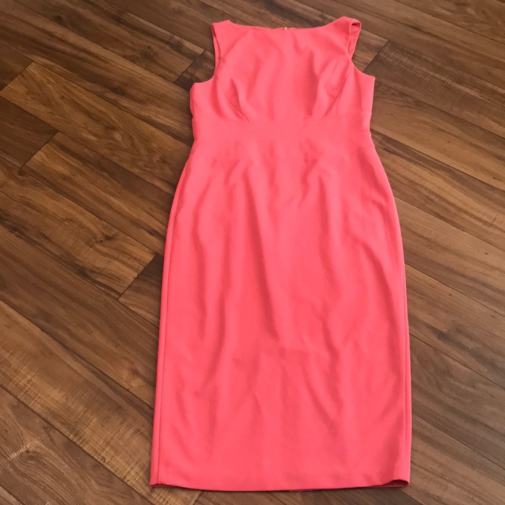 Donna Morgan Boatneck Crepe Sheath Dress